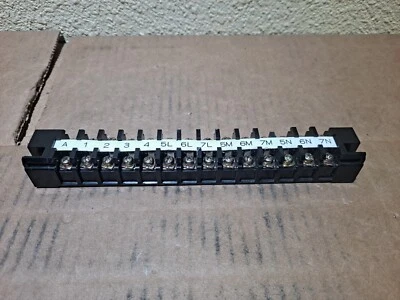 FANUC   BS 20   600V  20A  TERMINAL STRIP   14 WIRE  Fast Shipping - Image 1 of 4