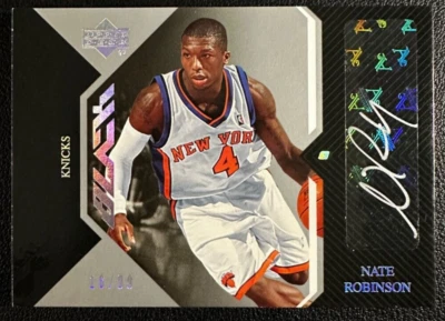 NATE ROBINSON 2006-07 Upper Deck UD Black Autographs Veterans 16/99 - Image 1 of 2