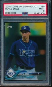 2018 Topps On Demand 3D #90 Blake Snell PSA 9 Mint Card SP PR 269 - Bild 1 von 2