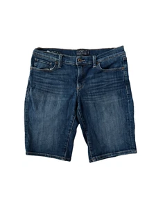 LUCKY BRAND Womens Shorts THE BERMUDA Denim Jean Low Rise Blue Size 4 - Picture 1 of 6