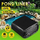 LDPE Pond Liner 6X8M Fish Waterfall Water Garden Pad Heavy Duty Flexible