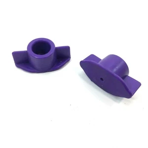 (Lot of 2) Fisher Price Smart Cycle Purple Bottom Rubber Protective Feet Pads - Picture 1 of 6