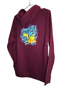 Santa Cruz x Pokémon Pikachu Spray Dot Youth Size Pullover Hooded Sweatshirt XL - Picture 1 of 10