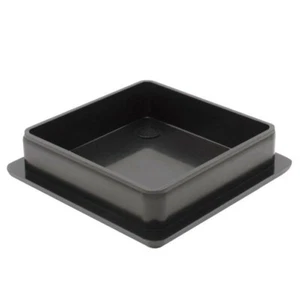 Tube Cap fit 2" 11 ga. tube ABS Black Plastic sold in lots of 4 each - Picture 1 of 2