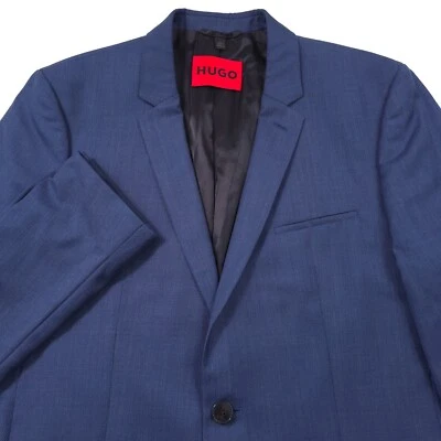 $398 HUGO BOSS Arti 212 Extra Slim Fit Bright Blue Blazer Jacket Mens Size 42L - Image 1 of 4