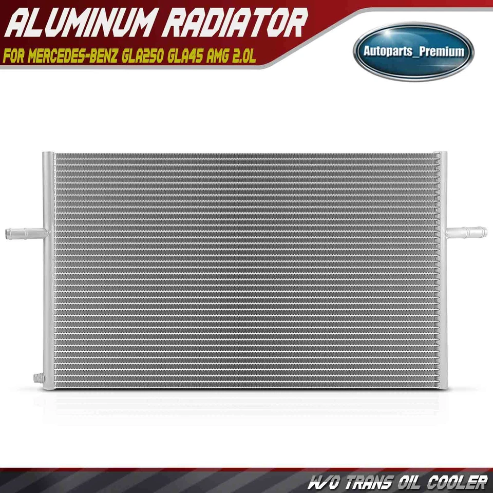 1x Radiador para Mercedes-Benz GLA250 2015 2016-2020 GLA45 AMG 2014-2019 L4 2,0 L Foto 1 de 4