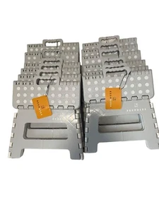 Paquete de taburete plegable de 9" 12 para adultos y niños de hasta 300 libras, antideslizante - Imagen 1 de 12