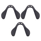 3 pièces coussinets nasaux lunettes en silicone cadre de lunettes coussinet de pont nez supports selle