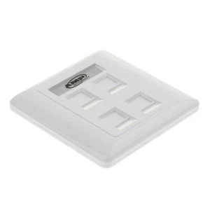 Presa A Muro Per Dati Quadrupla Presa Di Rete Ethernet A 4 Porte RJ45/RJ11 - Afbeelding 1 van 8