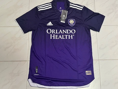 Adidas Orlando City SC AeroReady Soccer Authentic Jersey Men L Thick Thin GI6448 Cover