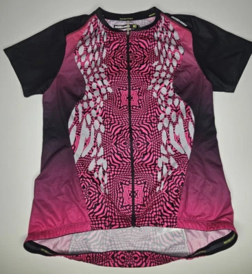 Nishiki Cycle Bike Bicycle Jersey Shirt Womens Medium Polyester Pink Magenta - Image 1 of 4