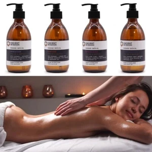 Aromatherapy Bath & Massage Oil Large 300ml Pump Bottle - Essential Oil Blended - Picture 1 of 8