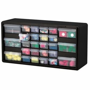 Schwarz 26 Schubladen Kunststoff Aufbewahrung Schrank Garage Organizer Kunst Handwerk Kleinteile - Bild 1 von 7