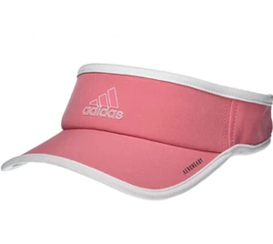 NEW! adidas Women's AEROREADY Superlite Golf/Tennis Visor-Hazy Rose/White - Picture 1 of 2