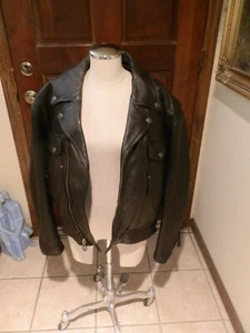 HARLEY DAVIDSON BLACK GENUINE LEATHER MOTORCYCLE RIDING JACKET NICE USA JACKET - Bild 1 von 6