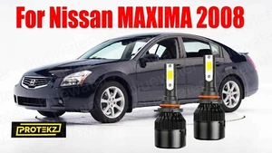 LED ForMAXIMA 2008 Headlight Kit 9005 HB3 6000K White CREE Bulbs High / Low Beam - Picture 1 of 9