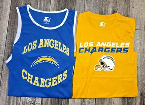 (2) Los Angeles Chargers Starter Shirt + Tank Mens Sizes M L XL 2XL - Picture 1 of 3
