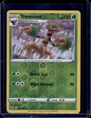 Trevenant SWSH08: Fusion Strike Pokémon #017/264 Reverse Holo NM+ - Image 1 of 2