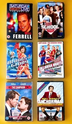 Will Ferrell DVD BUNDLE Epic Comedy Movies Collection Hilarious Films Job Lot NM - Image 1 of 4