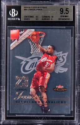 LeBron James 2003 Fleer Mystique Rookie /999 BGS 9.5 📈💎🐐 - Image 1 of 2