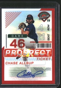 Holo Orioles Chase Allsup 2024 Panini Prospect Auto Red Signature #/199 - Imagen 1 de 2