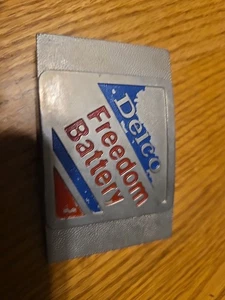 Vintage Gürtelschnalle - Delco Freedom Battery - Bild 1 von 3