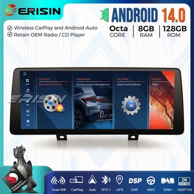 12.3" 8-Core 8G+128G Android 14 Autoradio GPS BMW Serie 1/2 F20 F21 F22 F23 NBT - Imagen 1 de 4