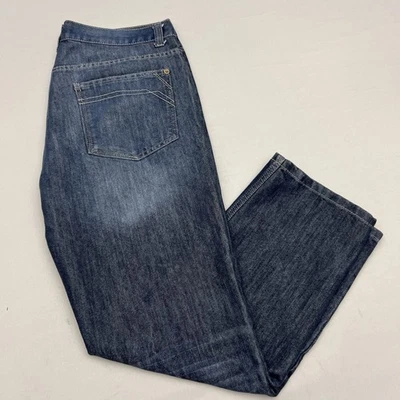 PD&C Straight Jeans Size 36x28 Mens Mid Rise Medium Wash Blue Paper Denim EUC - Image 1 of 4
