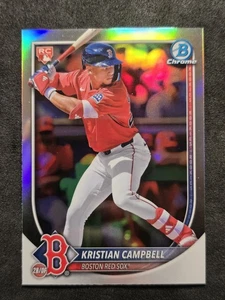2025 Bowman Chrome Kristian Campbell Red Rookie Redemption #58 - Picture 1 of 2