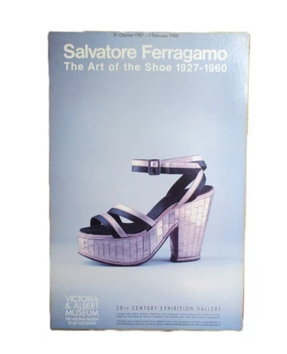 Salvatore Ferragamo Exhibition Poster 1988 Victoria & Albert Museum Art of Shoe - Image 1 of 4
