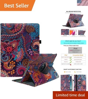 Rotating iPad Case for 9.7 Inch Models with Auto Wake/Sleep and 360° Rotation - Image 1 of 4