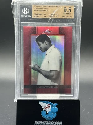 2011 Leaf Metal Muhammad Ali Prismatic Red SSP #'d /10 BGS 9.5 gem mint plus  - Image 1 of 2