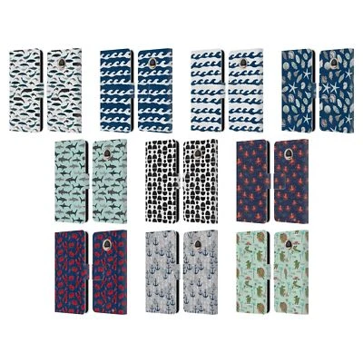 ANDREA LAUREN DESIGN SEA ANIMALS LEATHER BOOK WALLET CASE FOR MOTOROLA PHONES 2 - Image 1 of 4