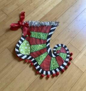 2012 ~ Lisa Frost ~ Frosty Land ~ Silvestri Holiday Coll. Boho Jester Stocking 22"! - Bild 1 von 7