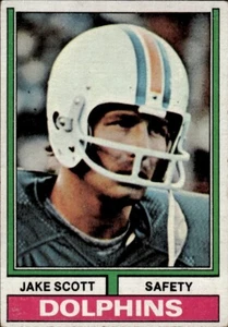 1974 Topps #305 Jake Scott Miami Dolphins - Picture 1 of 2