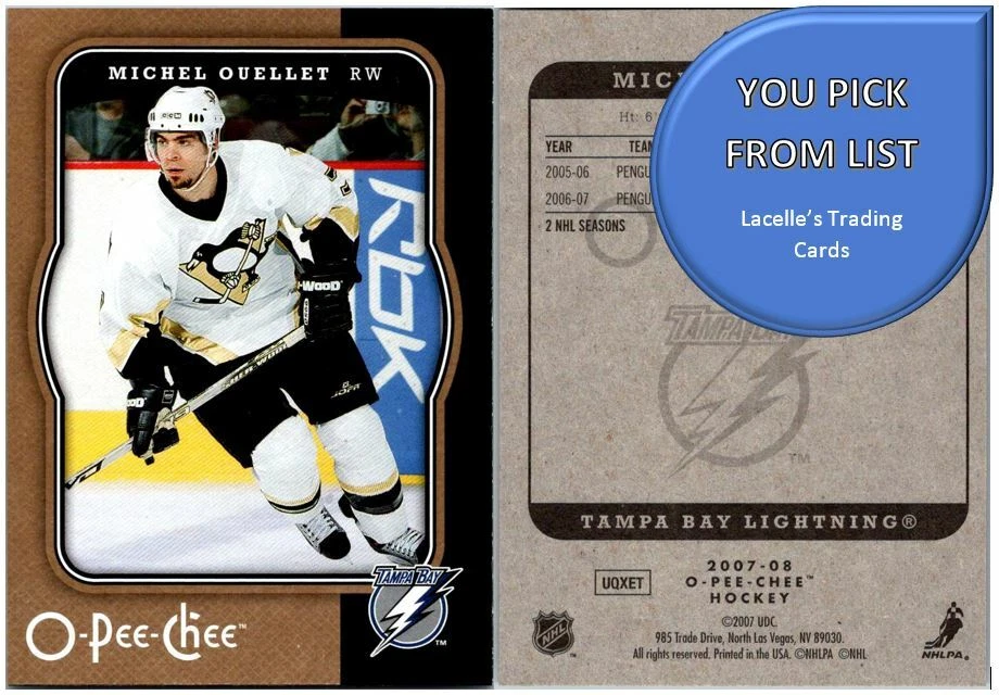 2007-08 O-Pee-Chee 07 OPC NHL Hockey Cards (251-500) - U-Pick From List - Image 1 of 1