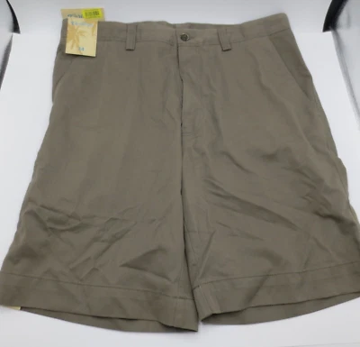 NWT Caribbean Brown Trunks Shorts Men’s Size 34 Gray 9" Inseam - Image 1 of 4