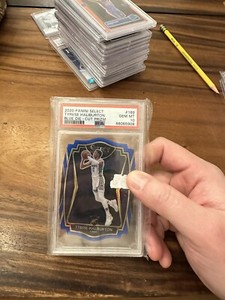 2020-21 Panini Select Blue Die-Cut Prizm #189 Tyrese Haliburton RC /249 PSA 10