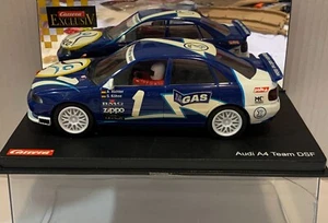 SLOT CAR CARRERA EXCLUSIV 20478 AUDI A4 #1 TEAM DSF A.RITCHER-S.KOHNE    1/24 - Bild 1 von 7