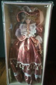 22 inches Hand Painted Genuine Fine Bisque Porcelain Doll (Victorian Treasures) - Picture 1 of 8