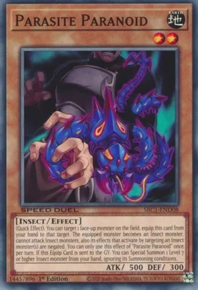 Yugioh! Parasite Paranoid - SBC1-END08 - Common - 1st Edition Near Mint, English - Image 1 of 1