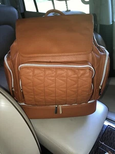 SALE! New Designer Style Convertible Vegan Leather Diaper Baby Bag Backpack - Picture 1 of 7