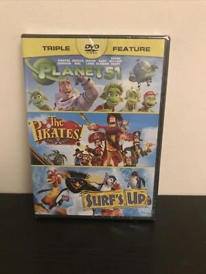 The Pirates! Band of Misfits / Planet 51 / Surf's Up DVD Set - New - Sealed! - Image 1 of 2