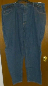 Carhartt Denim Relaxed Fit Work Jeans 381-83 Size 42 X 30 USED - Picture 1 of 3