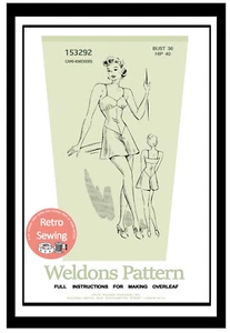 Cami Knicker/Step-ins riproduzione anni 40 modello da cucire - Foto 1 di 1
