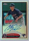 2012 Topps Chrome Rookie Autograph Refractor Chris Parmelee Minnesota Twins #162