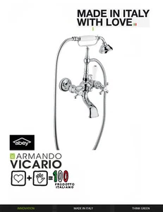 π₯ 10% OFF Armando Vicario Provincial Wall Mounted Bath Filler Italian Made Abey - Picture 1 of 12