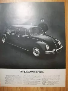 1971 VW Volkswagen BUG Beetle large-mag car ad- LIMO limousine- "The $35,000 VW" - Picture 1 of 1