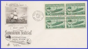 USA4 #1091 U/A ARTCRAFT FDC BL4  International Naval Review - Picture 1 of 1