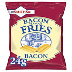 Smiths Savoury Snacks Bacon Fries Carded Pub Favourites Snacks, 24 g Pack of 24